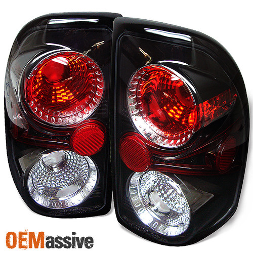 Fits 97-04 Dodge Dakota Slt Sport Pickup Truck Black Tail Lights Lamp Left+Right
