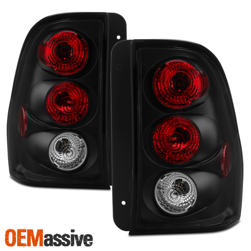 Fits 2002-2009 Trailblazer Ext Ls Lt Ss Black Tail Brake Lights Lamps Left+Right