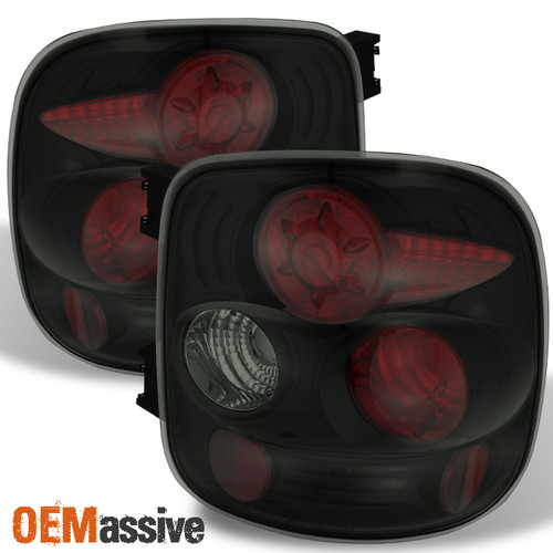 *Black Smoked* Fits 1999-2004 Silverado Sierra Stepside Tail Lights Replacement