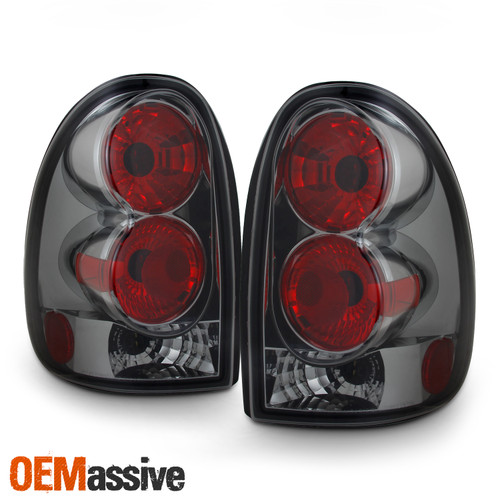 Fits 96-00 Caravan Grand Caravan Voyager Town & Country Smoked Smoke Tail Lights