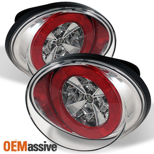 Fits 05-10 Chevy Cobalt Base Ls Lt Ss 2Dr Coupe LED Chrome Clear Tail Lights Set