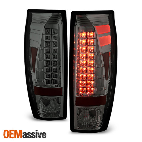 Fit 2002-2006 Avalanche LED Smoked Tail Brake Lights Driver Left+Passenger Right