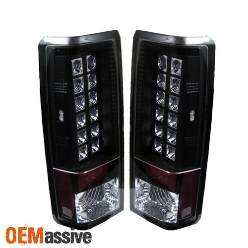 Fits 85-05 Chevy Astro/Safari Van JDM Black LED Tail Brake Lights Set Left+Right