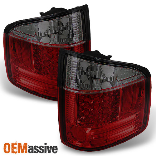 Fits 94-04 S-10 GMC Somona 96-00 Isuzu Hombra Pickup Red Smoke LED Tail Lights