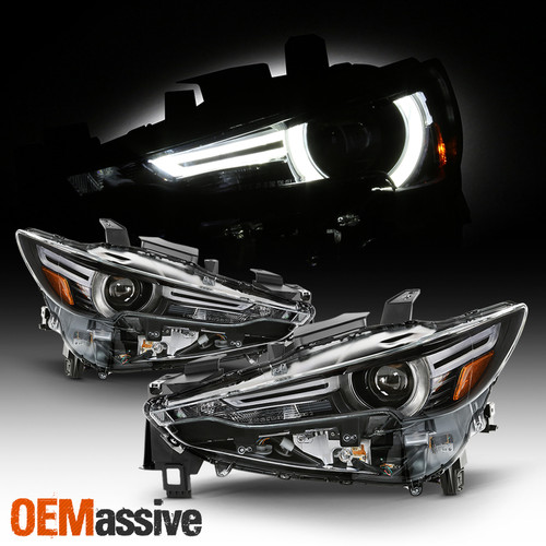 For 2017-2021 Mazda CX-5 Full LED Tube w/AFS Projector Headlight Left+Right Pair