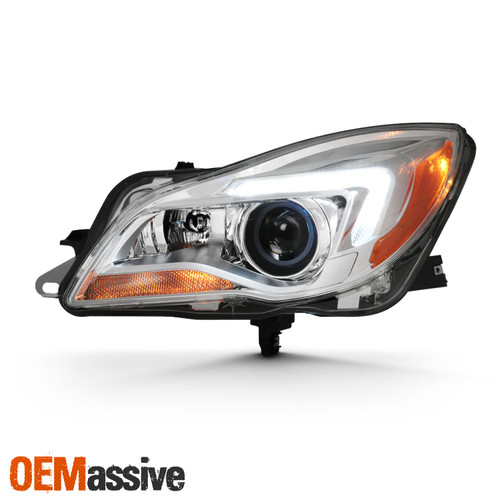 For 14-17 Buick Regal Sedan [HID/Xenon] Projector Chrome Headlight Driver Left