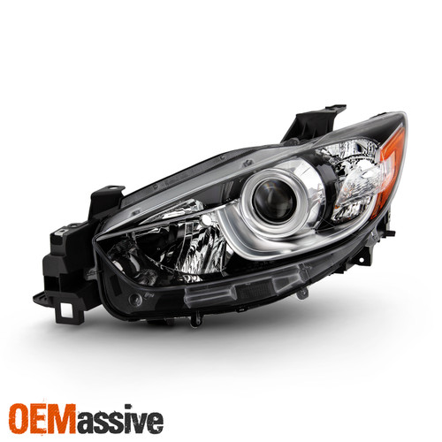 For 2013-2016 Mazda CX-5 [Halogen Type] Projector Chrome Headlight Left Driver
