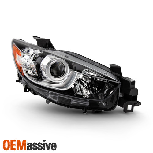 For 2013-2016 Mazda CX5 Halogen Projector Chrome Clear Headlight Right Passenger