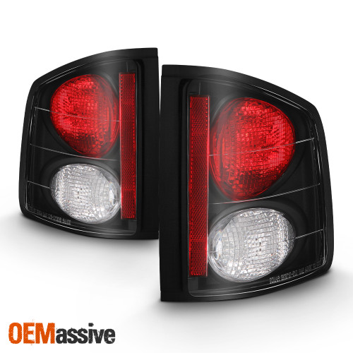 Fits 94-04 S10 Sonoma Pickup Truck Black Tail Brake Lights Lamp Pair Left+Right