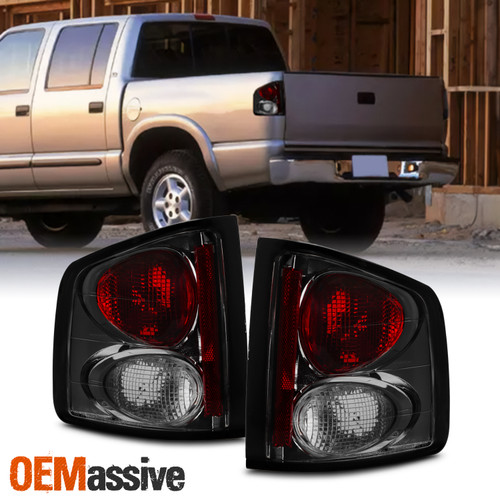 Fits 1994-2004 S-10 Sonoma 1996-2000 Hombra Smoked Smoke Rear Tail Lights