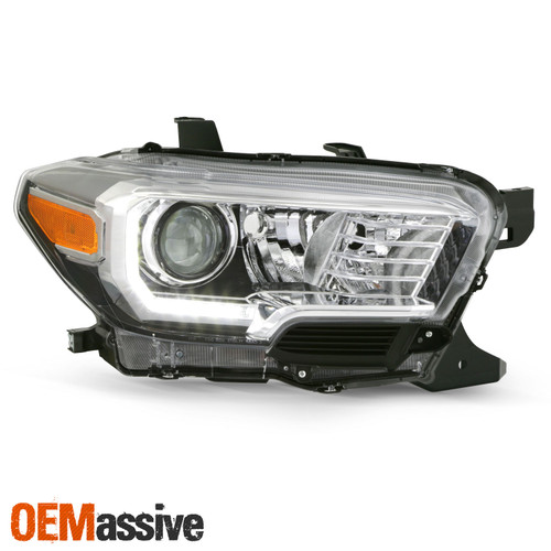 For 16-22 Toyota Tacoma TRD/Limited w/ LED DRL Projector Chrome Headlight Right