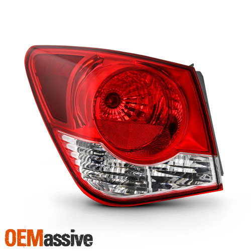 For 11-15 Cruze 16 Cruze Limited Chrome Red Outer Tail Brake Light Driver Left