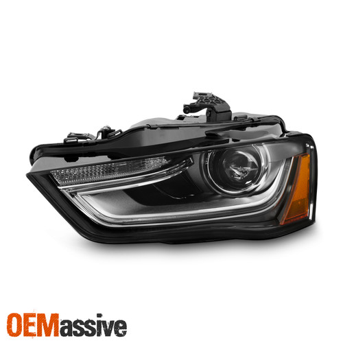 For 13-16 A4 Quattro Allroad S4 HID/Xenon Non-AFS Projector Clear Headlight Left
