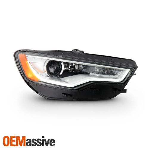 For 12 13-15 Audi A6 Quattro S6 HID LED DRL Non-AFS Projector Headlamp Passenger