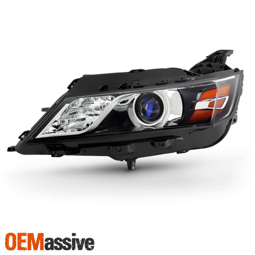 For 14-20 Chevy Impala HID/Xenon Non-AFS Projector Black Headlight Driver Left