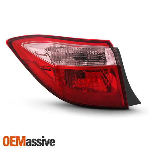 For 17-19 Corolla Base/C/CE/L/LE/LE Eco Sedan Red pink Tail Light Outer Driver