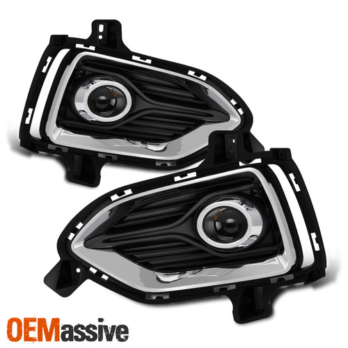 For 2018-2022 Accent Clear Bumper Driving Fog Lamp Lights Bezel w/ Bulbs Switch