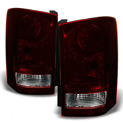 Fits 2009-2015 Honda Pilot Dark Red Taillights Replacement Left + Right Pair Set