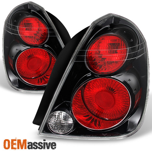 Fits 02-06 Altima SE-R Style *Hyper Black* Tail Lights Brake Lamps Replacement