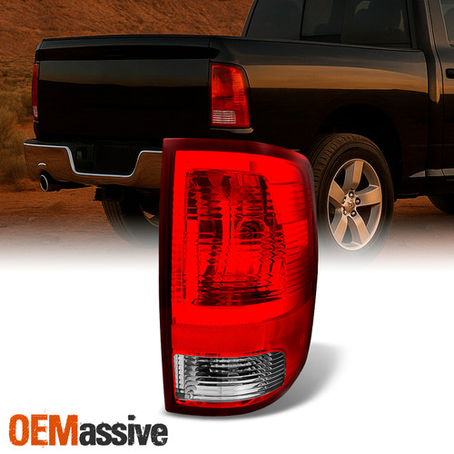 Fits 09-18 Dodge Ram Red Clear Tail Lights lamp Passenger Right Side Replacement