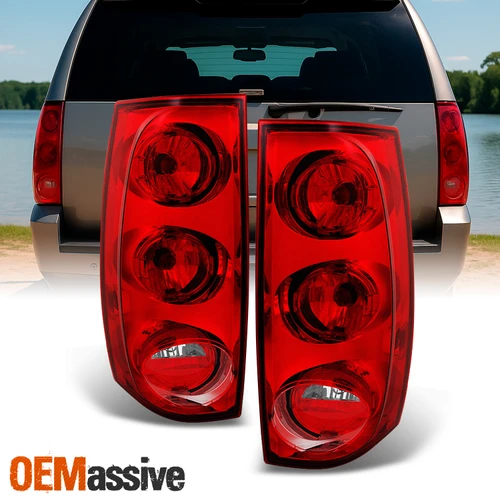 Fit 2007-2014 GMC Yukon XL 1500/2500 L + R Side Tail Lights Replacement