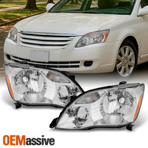 Fits 2005 2006 2007 Avalon Left + Right Side Halogen Type Headlights Headlamps