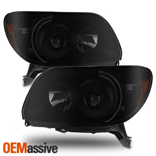 Fits 06-09 4Runner 4 Runner Sport SUV *Black Smoke* Projector Headlight Set