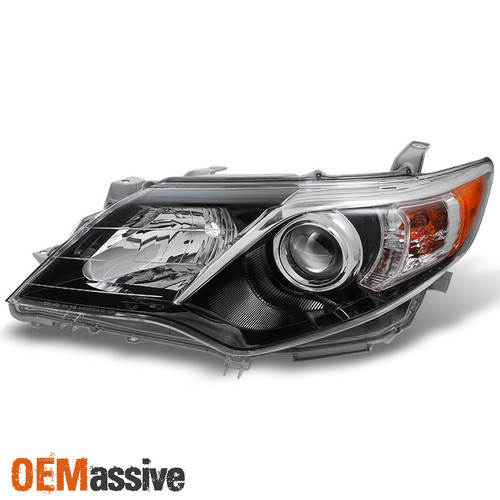 Fits 2012-2014 Camry SE Model Black Projector Headlight Lamp Driver Left Side