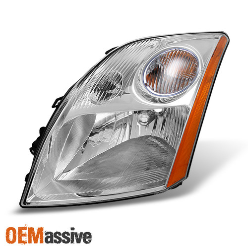 Fits 07-09 Sentra Chrome Clear Headlight Front Lamp Driver Left Side Replacement