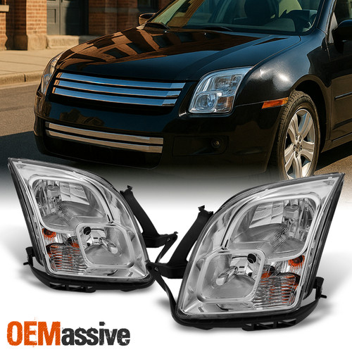 Fit 06-09 Ford Fusion Headlights Driver+Passenger Side Replacement 2006-2009
