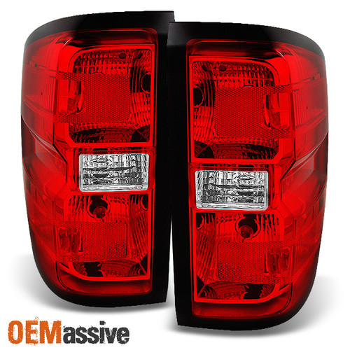 Fit 2014-2015 Chevy Silverado Tail Lights Lamps w/Wiring & Socket Left + RIght
