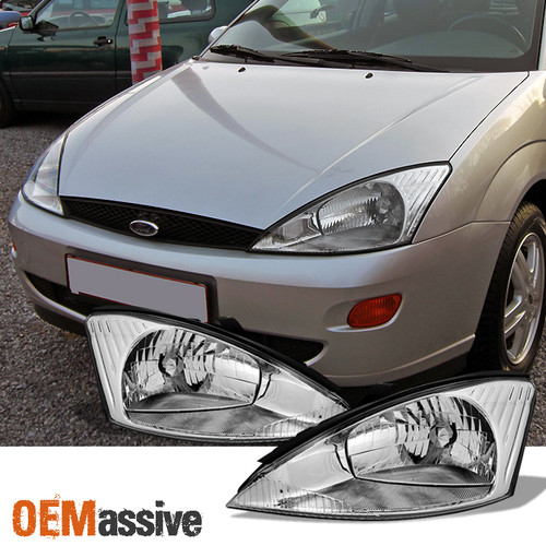 Fit 2000 2001 2002 2003 2004 Ford Focus LH + RH Side Headlights Replacement