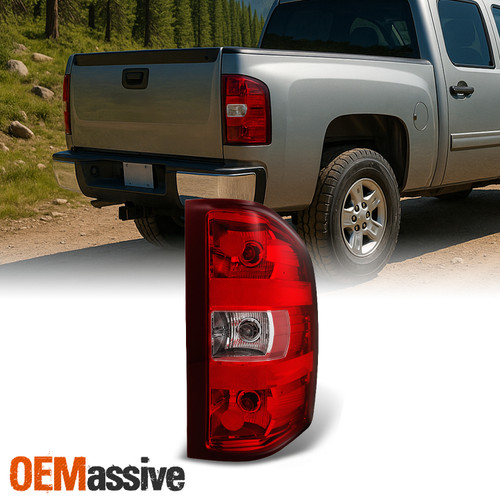Fit 07-13 Silverado 07-14 Sierra 3500HD Tail Light Passenger Side Replacement