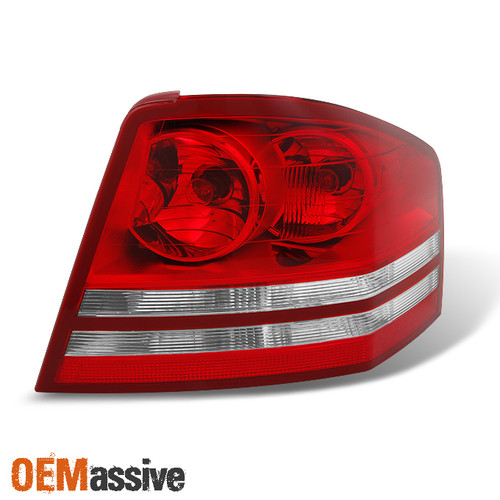 Fit 2008 2009 2010 Dodge Avenger Passenger Side Red Clear Replacement Tail Light