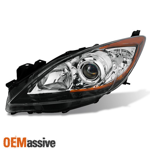 Fit [Halogen Type] 2010 2011 2012 2013 Mazda 3 Left Side Projector Headlight