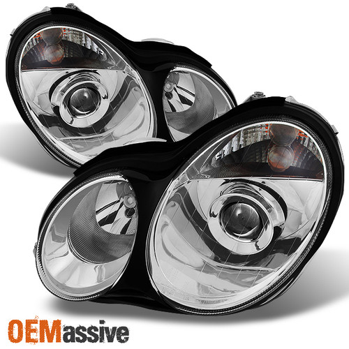 Fit 2001-2005 Benz W203 C-Class Sedan Projector Headlights Lights Lamps 01-05