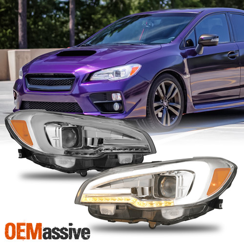 For 2015-2021 Subaru WRX/STI Sequential LED Signal Projector Headlights Light