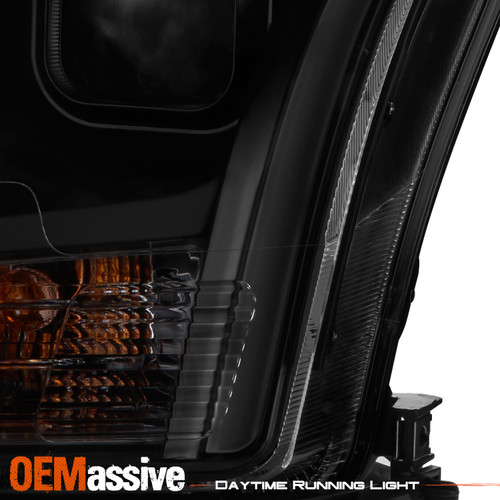 Fits 2006 2007 2008 2009 Ford Fusion Light Bar Black Smoked Projector Headlamps Oemassive
