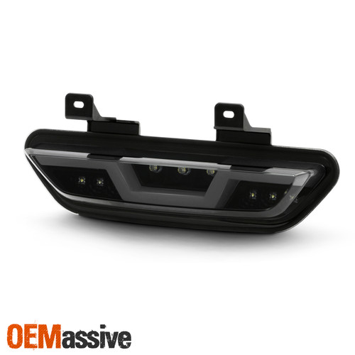 For 15-19 Ford Mustang Clear Tube Black Smoked Brake LED Parking Reverse Light