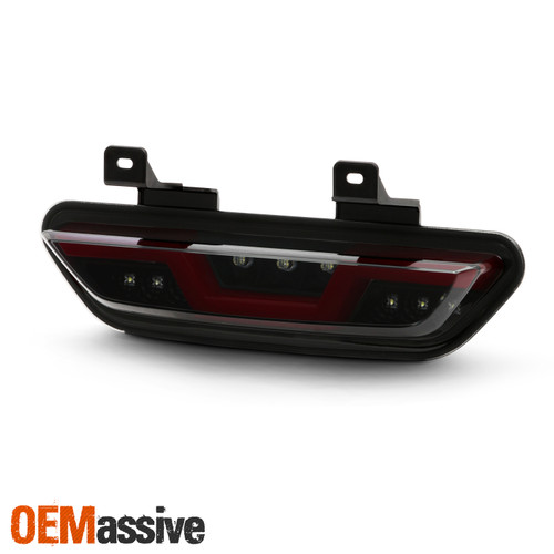 For 15-19 Ford Mustang Red Tube Black Smoked 3rd Brake LED Parking Reverse Light