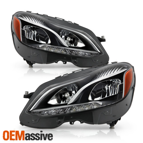 For 2014-2016 Mercedes-Benz E-Class W212 Sedan/Wagon Halogen LED Healights Pair