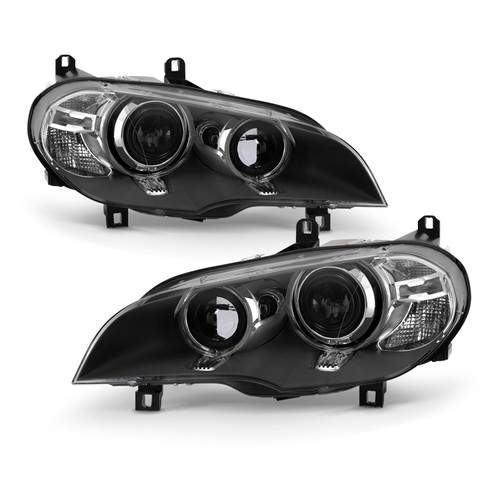 For 2011-2013 BMW X5 [HID/Xenon] Projector Headlight Pair Driver+Passenger w/AFS