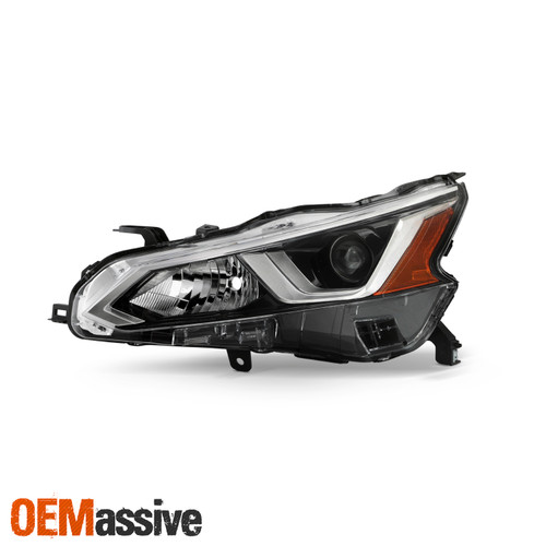 Fits 19-22 Nissan Altima 4Door Sedan Headlights Black OE Style Left Driver Side