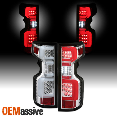 For 2019-2022 Silverado 1500 | 2020 2500HD/ 3500HD LED Type Black Tail Light