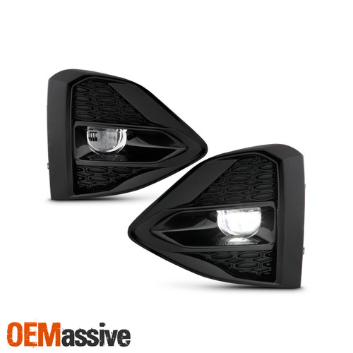 For 2019-2023 Maxima Bumper Driving Chrome [Full LED] Fog Light Signal Lamp Pair