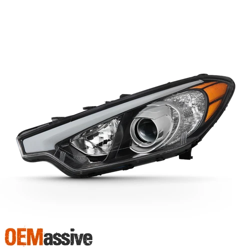 Projector Black Headlight For 14-16 Forte Koup Forte5 w/o LED Position Left Side