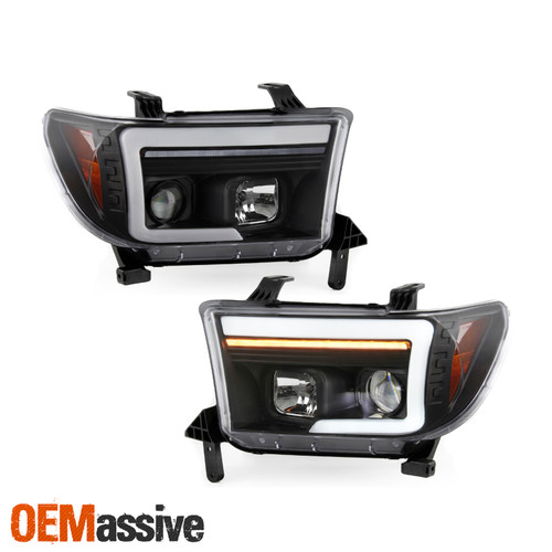 Fits 07-09 Toyota Tundra / 08-10 Sequoia Projector Sequential LED Headlights