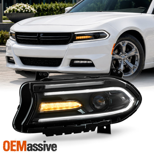 For 15-21 Dodge Charger Halogen LED DRL Headlight Light Driver Left 2015-2021