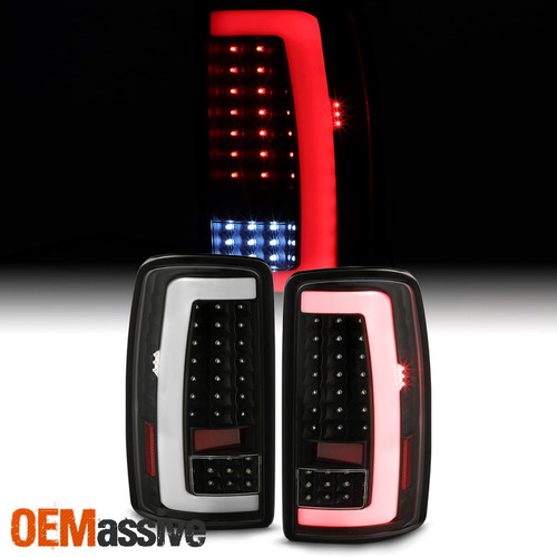 For 00-06 Tahoe Suburban Yukon XL 1500/2500 [C-Tube] Parking LED Black TailLight