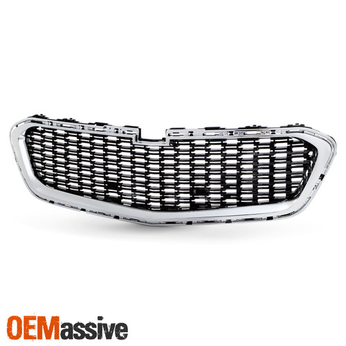 For 2014-2015 Chevy Malibu 2016 Limited Front Lower Bumper Grille Chrome / Black
